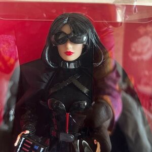 Darth Vader Barbie in Full cape Paten leather dress new in box